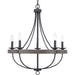 Myhouse Lighting Progress Lighting - P400158-143 - Five Light Chandelier - Gulliver - Graphite