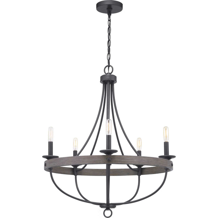 Myhouse Lighting Progress Lighting - P400158-143 - Five Light Chandelier - Gulliver - Graphite