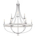 Myhouse Lighting Progress Lighting - P400159-141 - Nine Light Chandelier - Gulliver - Galvanized Finish