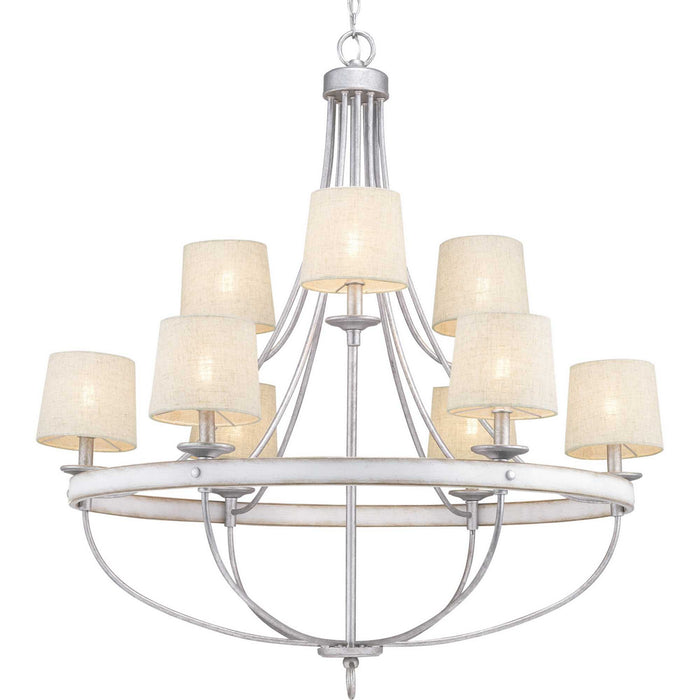 Myhouse Lighting Progress Lighting - P400159-141 - Nine Light Chandelier - Gulliver - Galvanized Finish