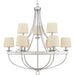 Myhouse Lighting Progress Lighting - P400159-141 - Nine Light Chandelier - Gulliver - Galvanized Finish