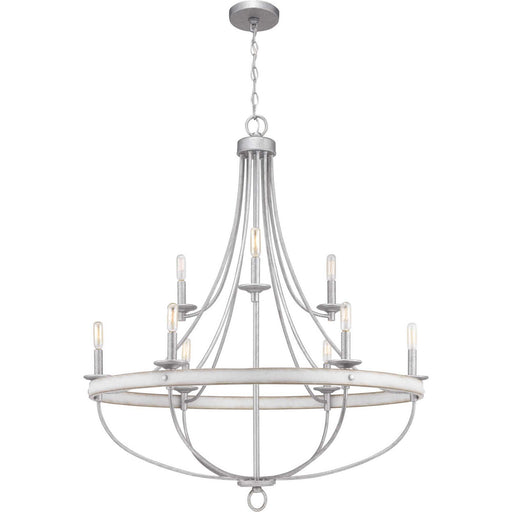 Myhouse Lighting Progress Lighting - P400159-141 - Nine Light Chandelier - Gulliver - Galvanized Finish