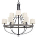 Myhouse Lighting Progress Lighting - P400159-143 - Nine Light Chandelier - Gulliver - Graphite