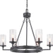 Myhouse Lighting Progress Lighting - P400164-143 - Six Light Chandelier - Gresham - Graphite