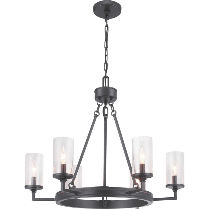 Myhouse Lighting Progress Lighting - P400164-143 - Six Light Chandelier - Gresham - Graphite