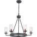 Myhouse Lighting Progress Lighting - P400164-143 - Six Light Chandelier - Gresham - Graphite