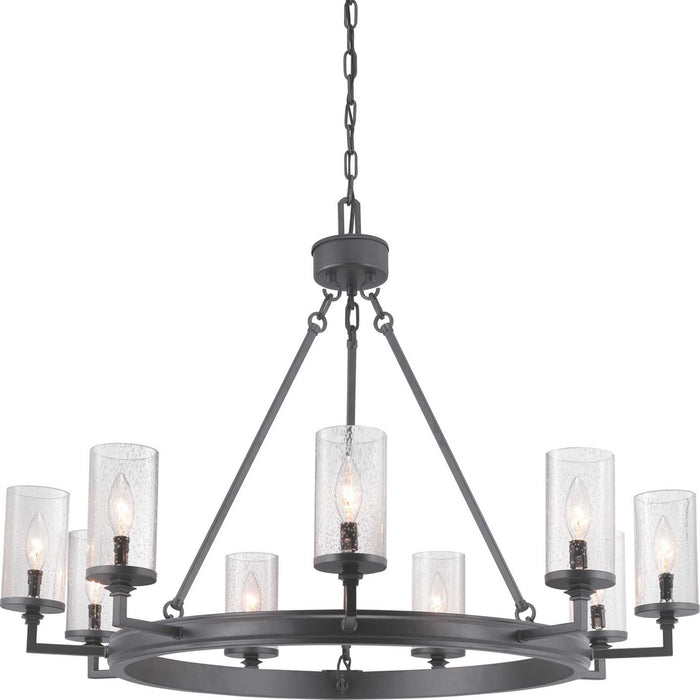 Myhouse Lighting Progress Lighting - P400165-143 - Nine Light Chandelier - Gresham - Graphite