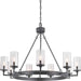 Myhouse Lighting Progress Lighting - P400165-143 - Nine Light Chandelier - Gresham - Graphite