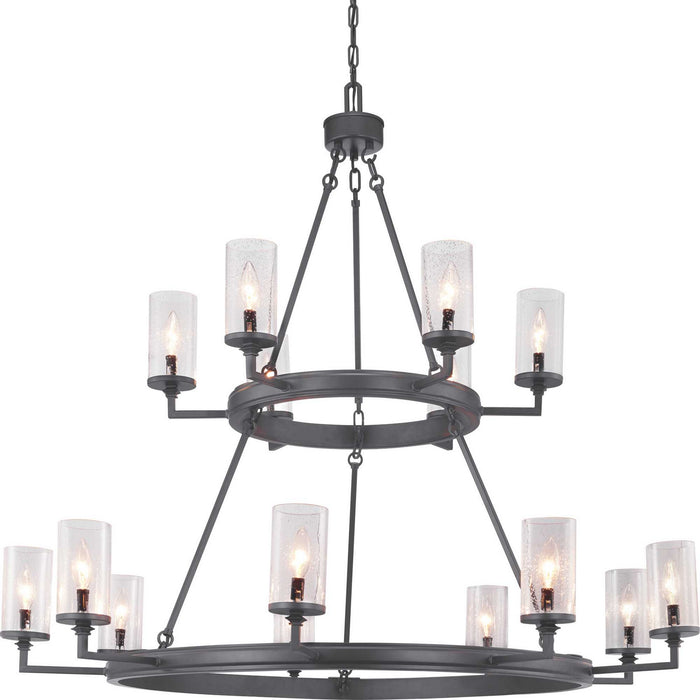 Myhouse Lighting Progress Lighting - P400166-143 - 15 Light Chandelier - Gresham - Graphite