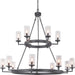 Myhouse Lighting Progress Lighting - P400166-143 - 15 Light Chandelier - Gresham - Graphite