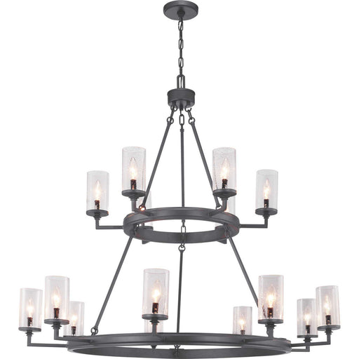 Myhouse Lighting Progress Lighting - P400166-143 - 15 Light Chandelier - Gresham - Graphite