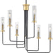 Myhouse Lighting Progress Lighting - P400168-143 - Six Light Chandelier - Rainey - Graphite