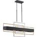 Myhouse Lighting Progress Lighting - P400170-031 - Six Light Island Pendant - Adagio - Black