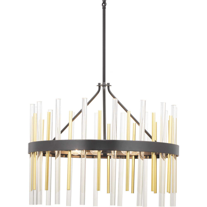 Myhouse Lighting Progress Lighting - P400176-031 - Six Light Chandelier - Orrizo - Black