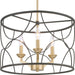 Myhouse Lighting Progress Lighting - P400177-031 - Three Light Chandelier - Landree - Black