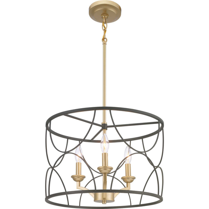 Myhouse Lighting Progress Lighting - P400177-031 - Three Light Chandelier - Landree - Black