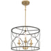 Myhouse Lighting Progress Lighting - P400177-031 - Three Light Chandelier - Landree - Black