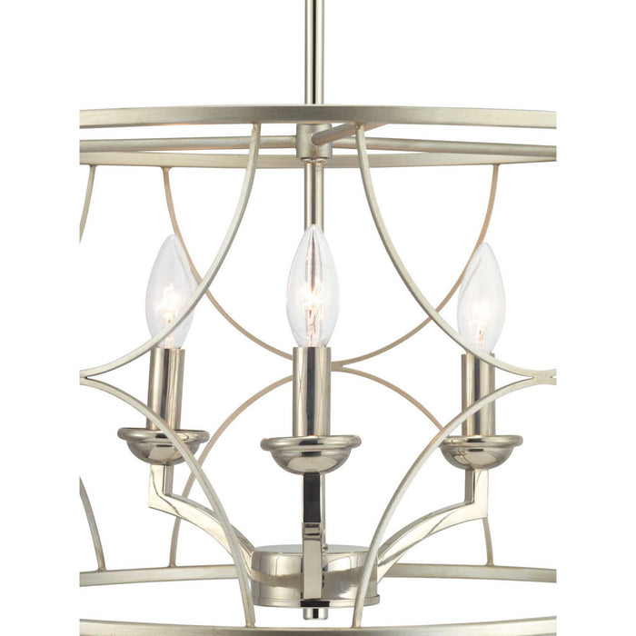 Myhouse Lighting Progress Lighting - P400177-134 - Three Light Chandelier - Landree - Silver Ridge