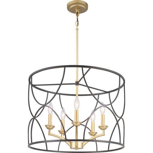 Myhouse Lighting Progress Lighting - P400178-031 - Five Light Chandelier - Landree - Black