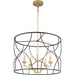 Myhouse Lighting Progress Lighting - P400178-031 - Five Light Chandelier - Landree - Black