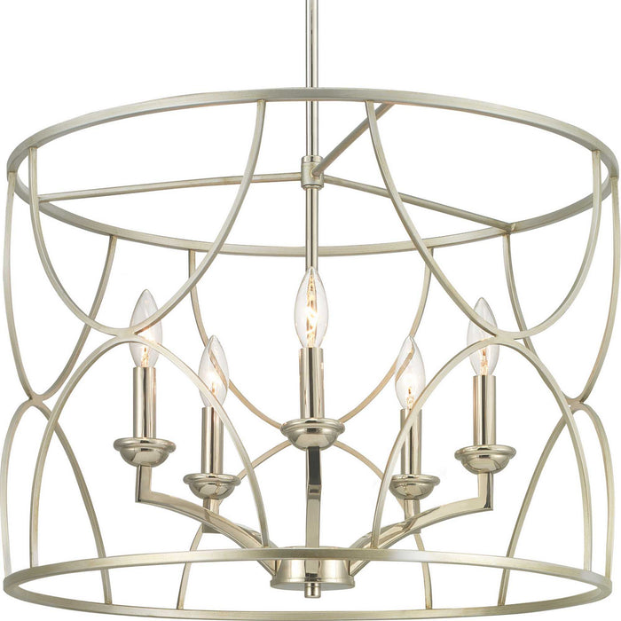 Myhouse Lighting Progress Lighting - P400178-134 - Five Light Chandelier - Landree - Silver Ridge