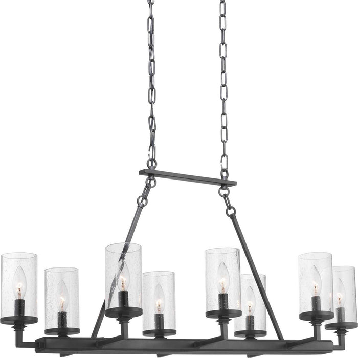 Myhouse Lighting Progress Lighting - P400180-143 - Eight Light Chandelier - Gresham - Graphite