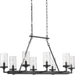 Myhouse Lighting Progress Lighting - P400180-143 - Eight Light Chandelier - Gresham - Graphite