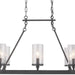 Myhouse Lighting Progress Lighting - P400180-143 - Eight Light Chandelier - Gresham - Graphite