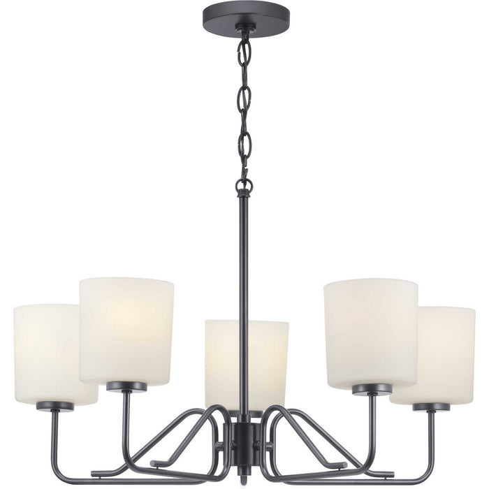 Myhouse Lighting Progress Lighting - P400182-031 - Five Light Chandelier - Tobin - Matte Black