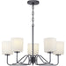 Myhouse Lighting Progress Lighting - P400182-031 - Five Light Chandelier - Tobin - Matte Black