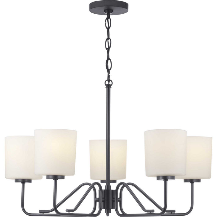 Myhouse Lighting Progress Lighting - P400182-031 - Five Light Chandelier - Tobin - Matte Black