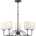 Myhouse Lighting Progress Lighting - P400182-031 - Five Light Chandelier - Tobin - Matte Black