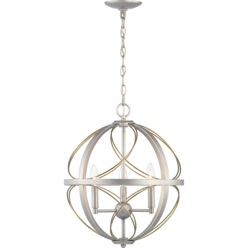 Myhouse Lighting Progress Lighting - P500068-134 - Three Light Pendant - Brandywine - Silver Ridge