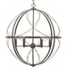 Myhouse Lighting Progress Lighting - P500069-020 - Six Light Pendant - Brandywine - Antique Bronze