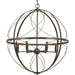 Myhouse Lighting Progress Lighting - P500069-020 - Six Light Pendant - Brandywine - Antique Bronze