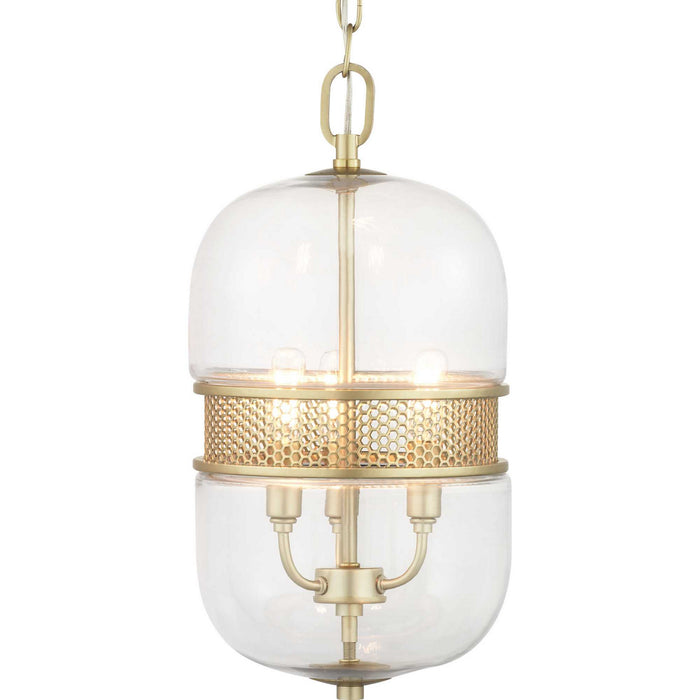 Myhouse Lighting Progress Lighting - P500156-078 - Three Light Pendant - Cayce - Vintage Gold