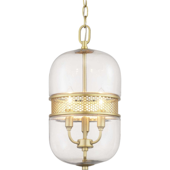 Myhouse Lighting Progress Lighting - P500156-078 - Three Light Pendant - Cayce - Vintage Gold