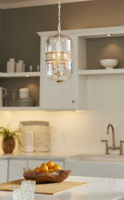 Myhouse Lighting Progress Lighting - P500156-078 - Three Light Pendant - Cayce - Vintage Gold