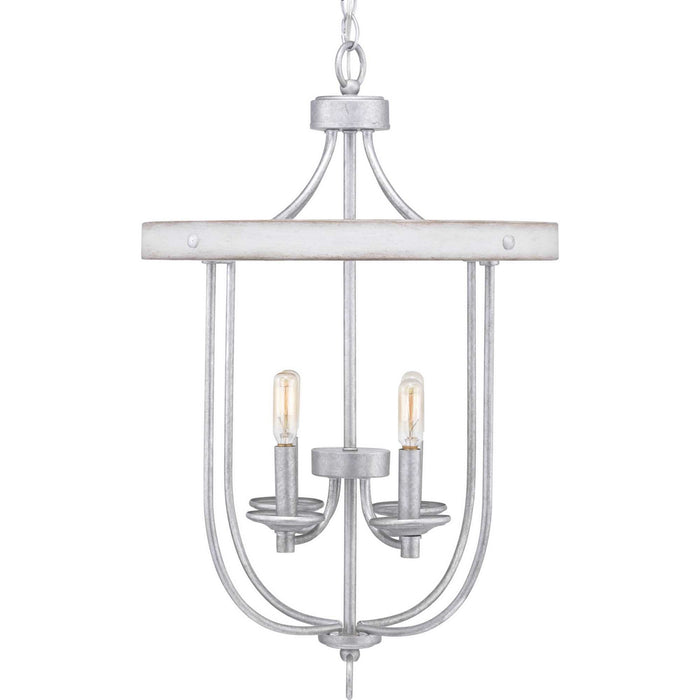 Myhouse Lighting Progress Lighting - P500157-141 - Four Light Foyer Pendant - Gulliver - Galvanized Finish