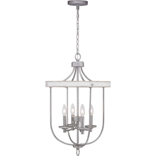 Myhouse Lighting Progress Lighting - P500157-141 - Four Light Foyer Pendant - Gulliver - Galvanized Finish