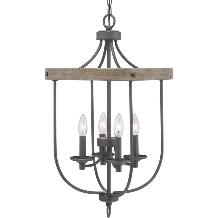 Myhouse Lighting Progress Lighting - P500157-143 - Four Light Foyer Pendant - Gulliver - Graphite