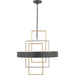 Myhouse Lighting Progress Lighting - P500174-031 - Six Light Pendant - Adagio - Black