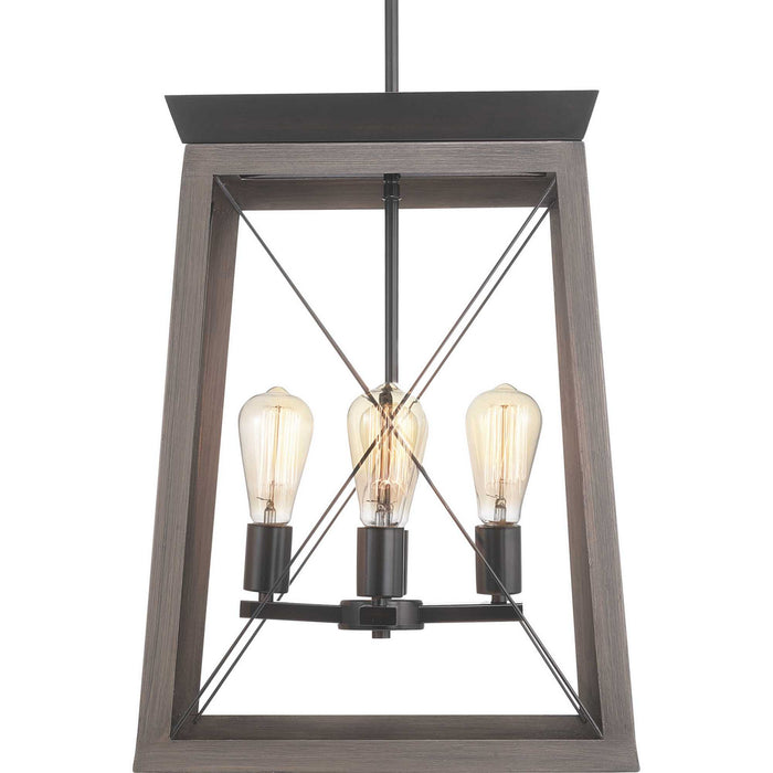 Myhouse Lighting Progress Lighting - P500178-020 - Four Light Foyer Pendant - Briarwood - Antique Bronze