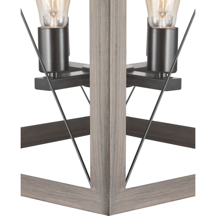 Myhouse Lighting Progress Lighting - P500178-020 - Four Light Foyer Pendant - Briarwood - Antique Bronze