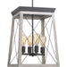 Myhouse Lighting Progress Lighting - P500178-143 - Four Light Foyer Pendant - Briarwood - Graphite