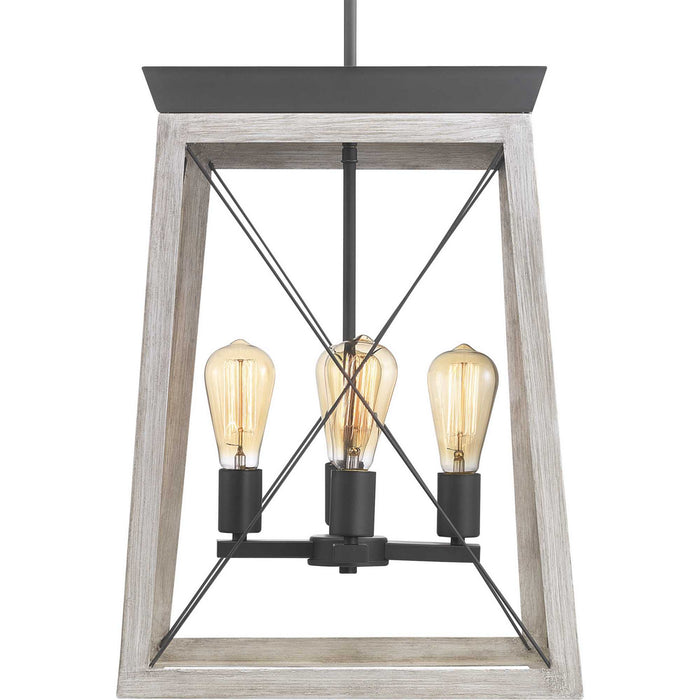 Myhouse Lighting Progress Lighting - P500178-143 - Four Light Foyer Pendant - Briarwood - Graphite