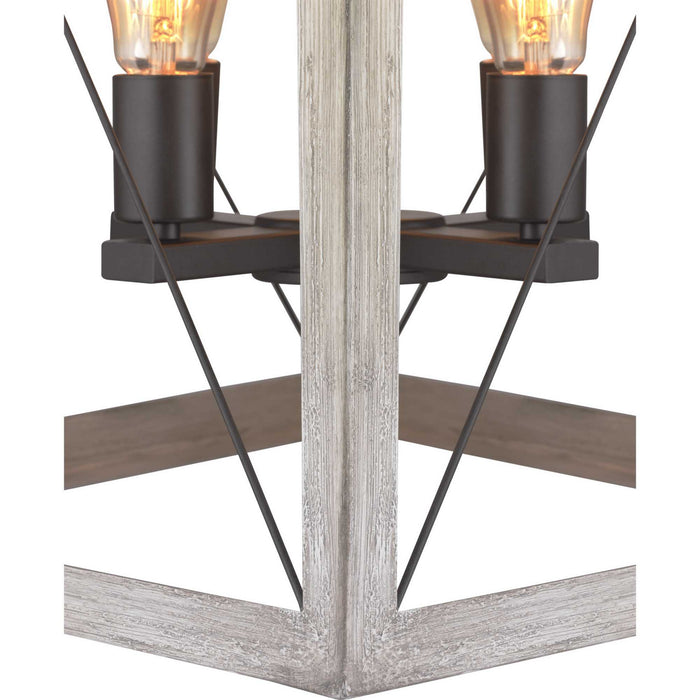 Myhouse Lighting Progress Lighting - P500178-143 - Four Light Foyer Pendant - Briarwood - Graphite