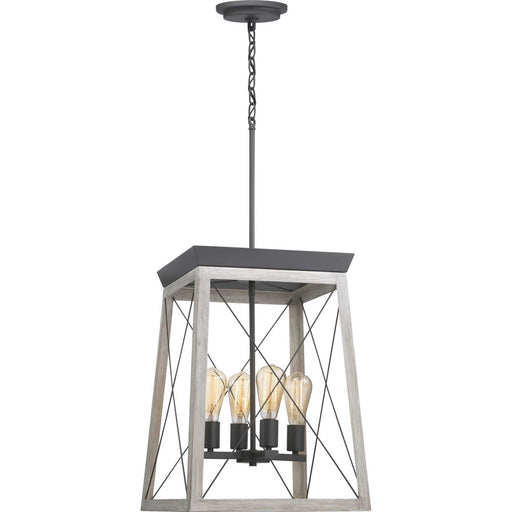 Myhouse Lighting Progress Lighting - P500178-143 - Four Light Foyer Pendant - Briarwood - Graphite