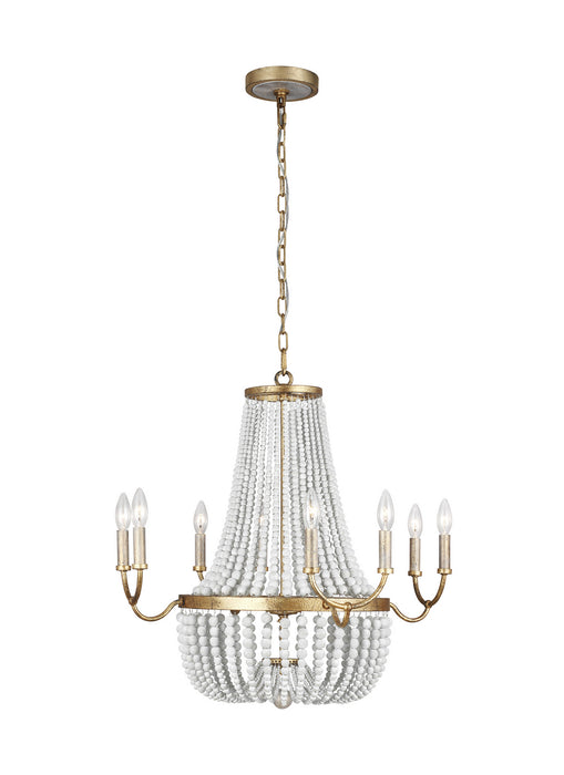 Myhouse Lighting Generation Lighting - F3280/8ADB - Eight Light Chandelier - Marielle - Antique Gild