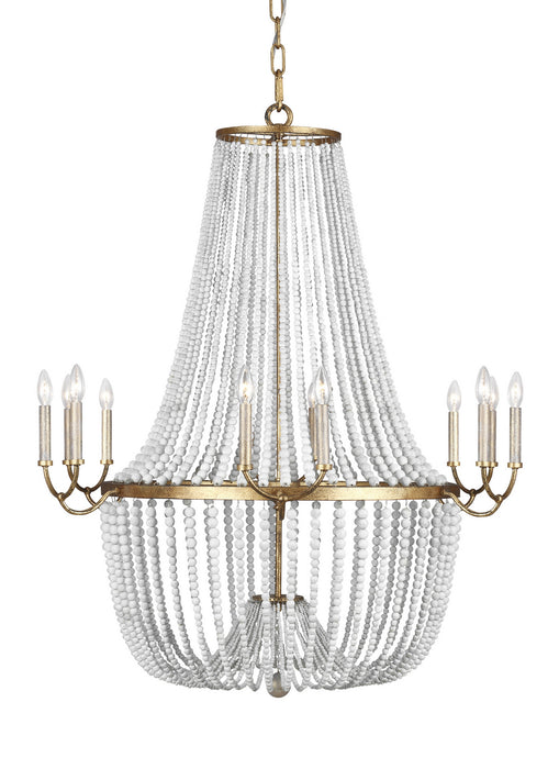 Myhouse Lighting Generation Lighting - F3281/12ADB - 12 Light Chandelier - Marielle - Antique Gild